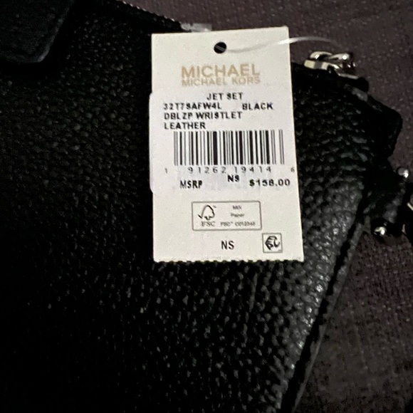 NWT MICHAEL KORS DOUBLE ZIP WRISTLET WALLET 8 IPHONE CASE - Picture 4 of 8